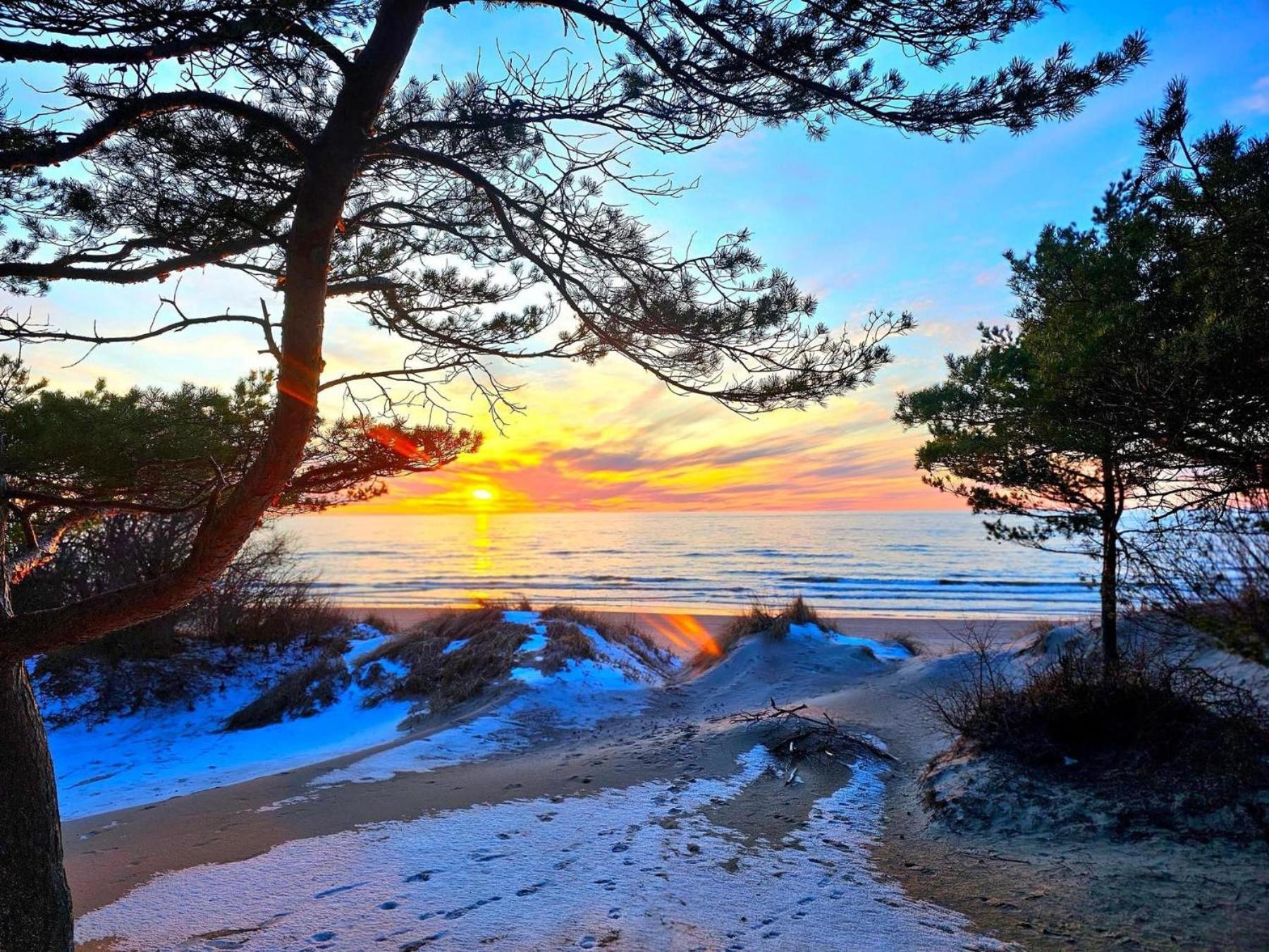 Apartamento Zalia Kopa Palanga Exterior foto